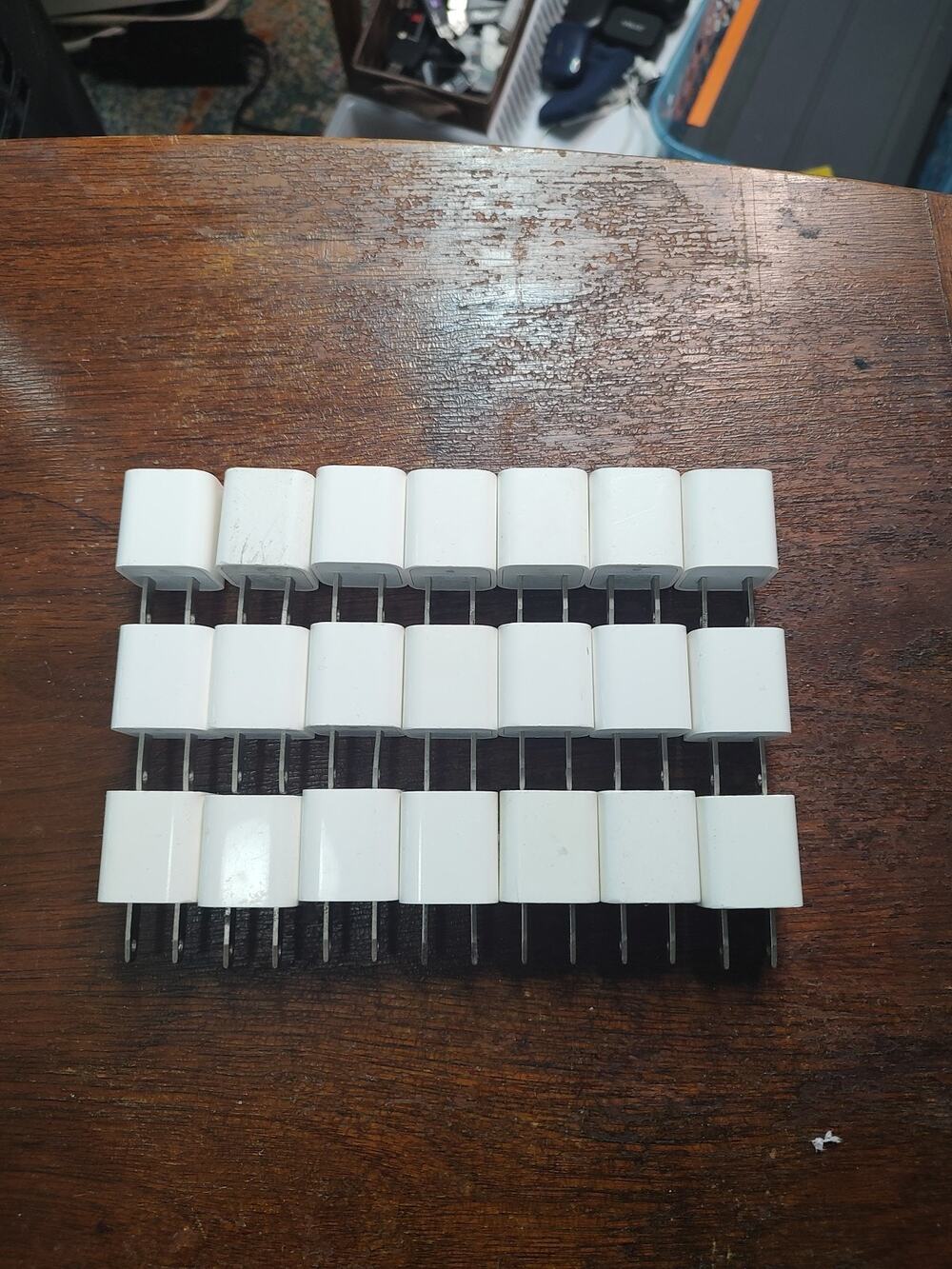 Lot of 3 original Apple USB power adapters